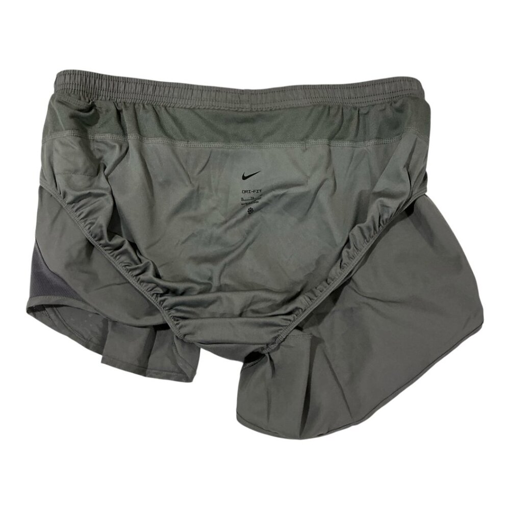 Nike Women's Tempo Modern Embossed 4" Brief Lined Grey Running Shorts Size XL - Picture 5 of 8